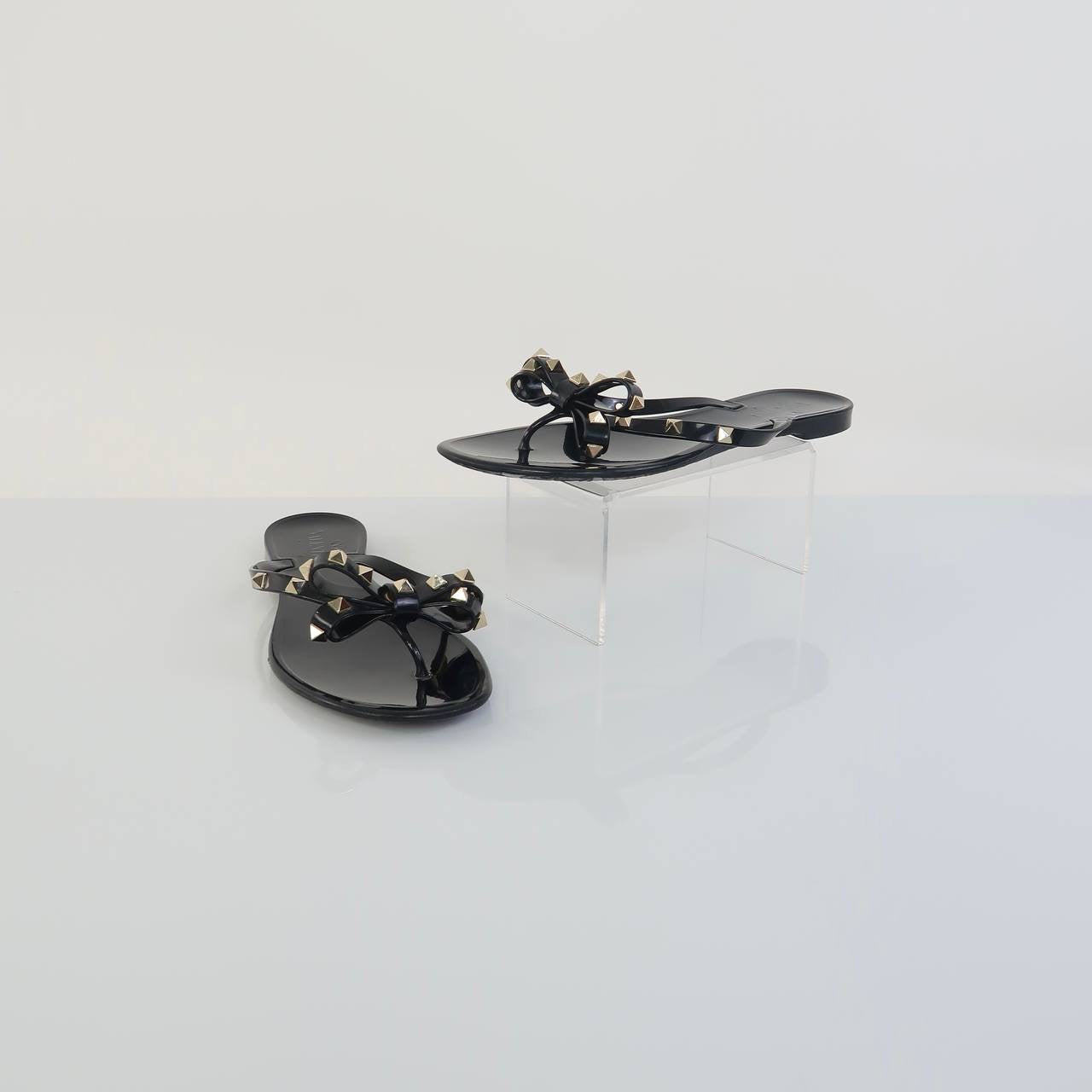 Rockstud Jelly Thong Sandals