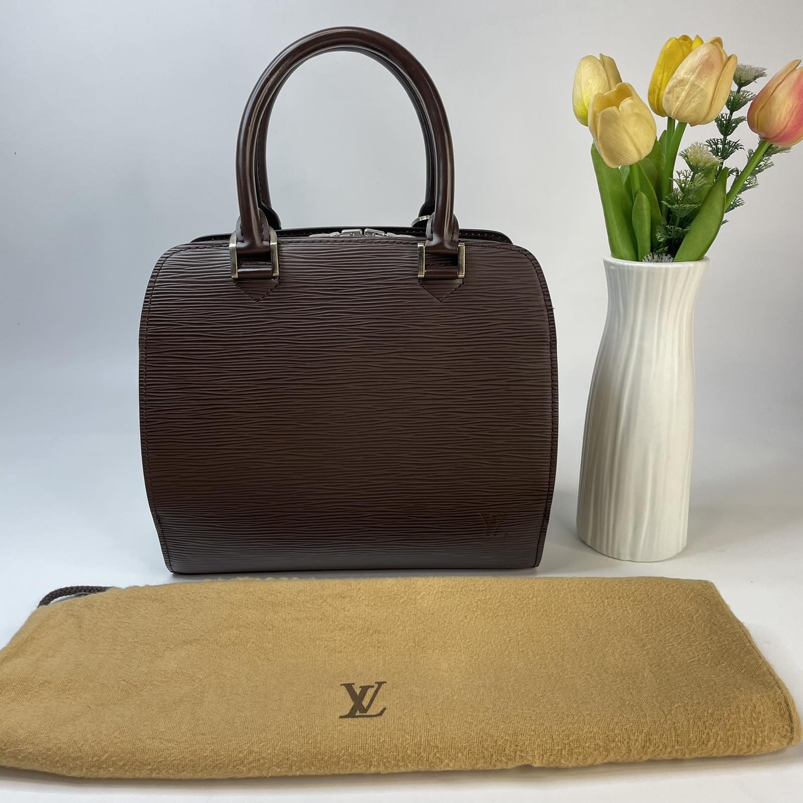 Louis Vuitton Epi Brown Pont Neuf Bag
