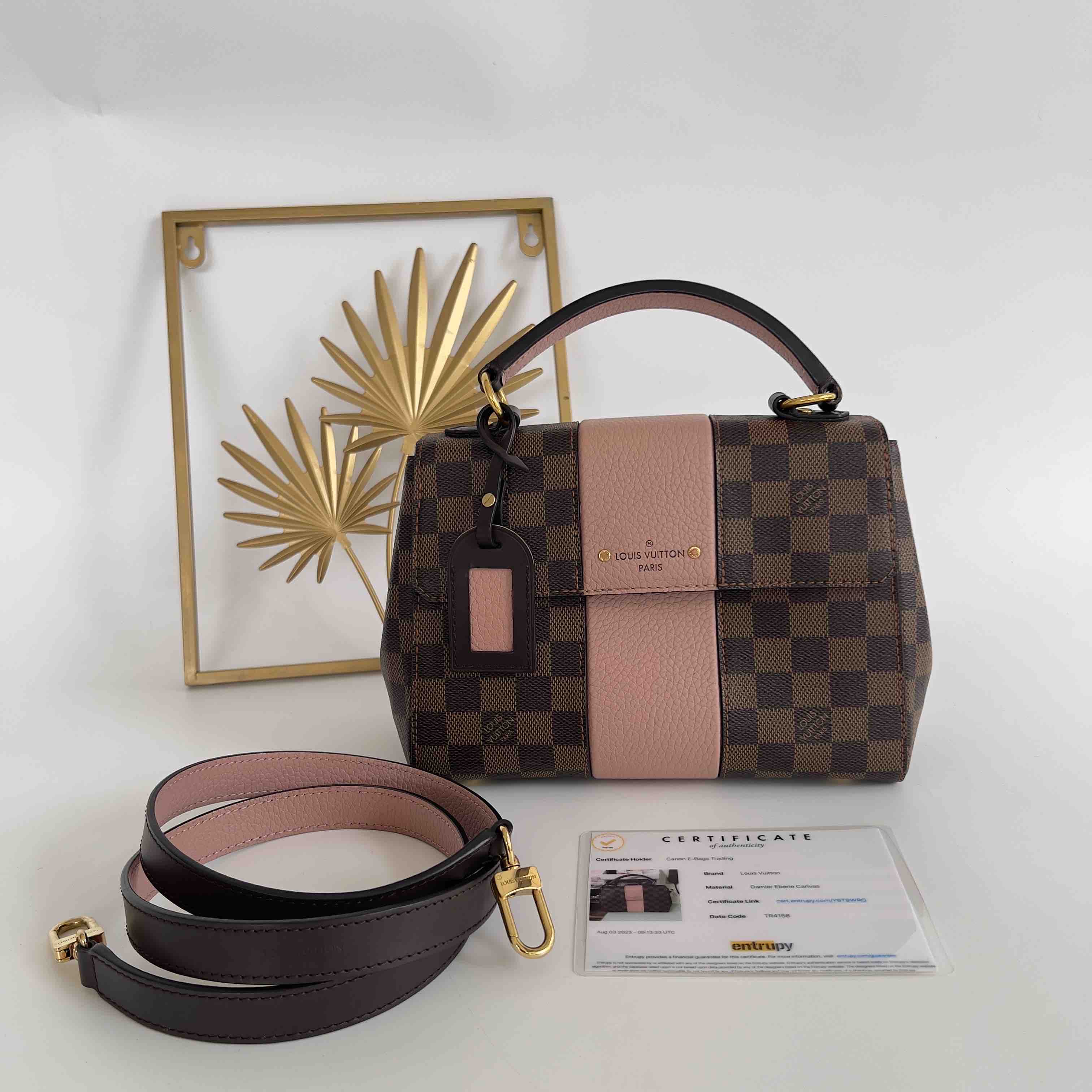 SOLD/LAYAWAY💕 Louis Vuitton Damier Ebene Bondstreet BB Pink Trims. DC:  TR4158. With long strap & certificate of authenticity from ENTRUPY ❤️ -  Canon E-Bags Prime