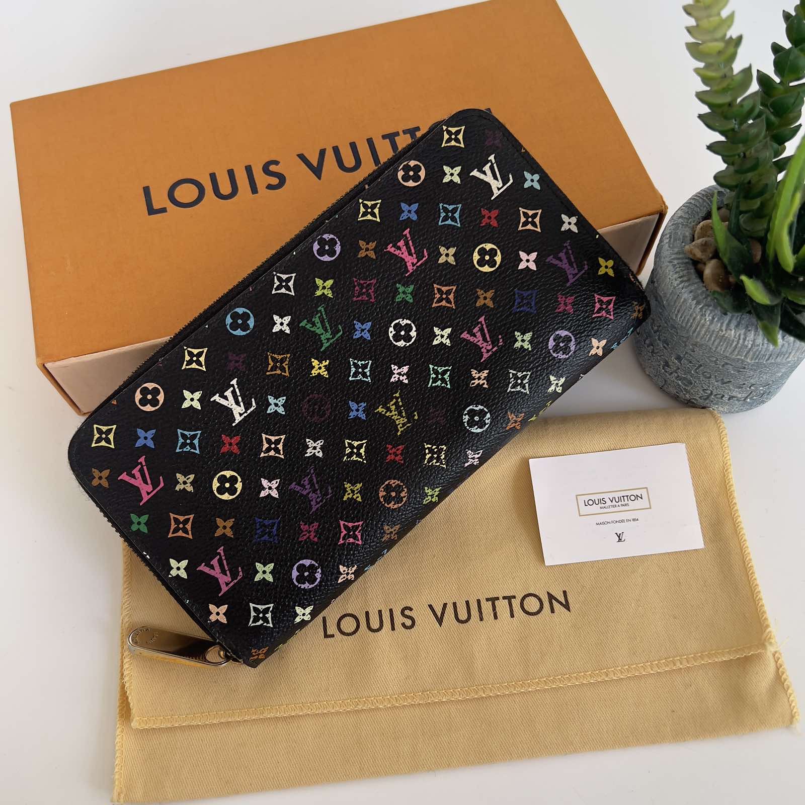 Louis Vuitton Wallet Insolite Monogram Multicolor Noir Black