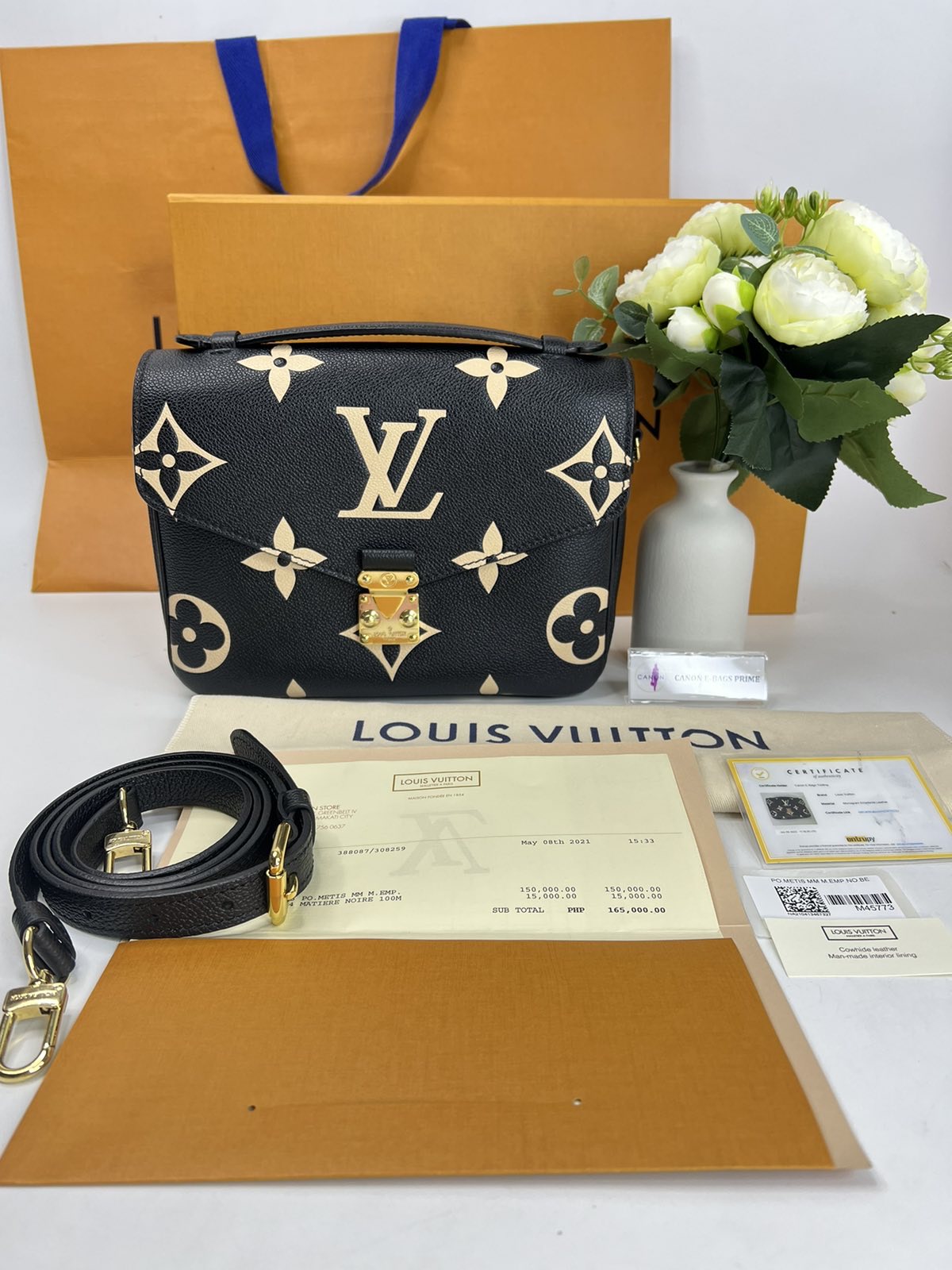 Louis Vuitton Bicolor Empreinte Compact Wallet. Microchip. Made in France.  With box & certificate of authenticity from ENTRUPY ❤️