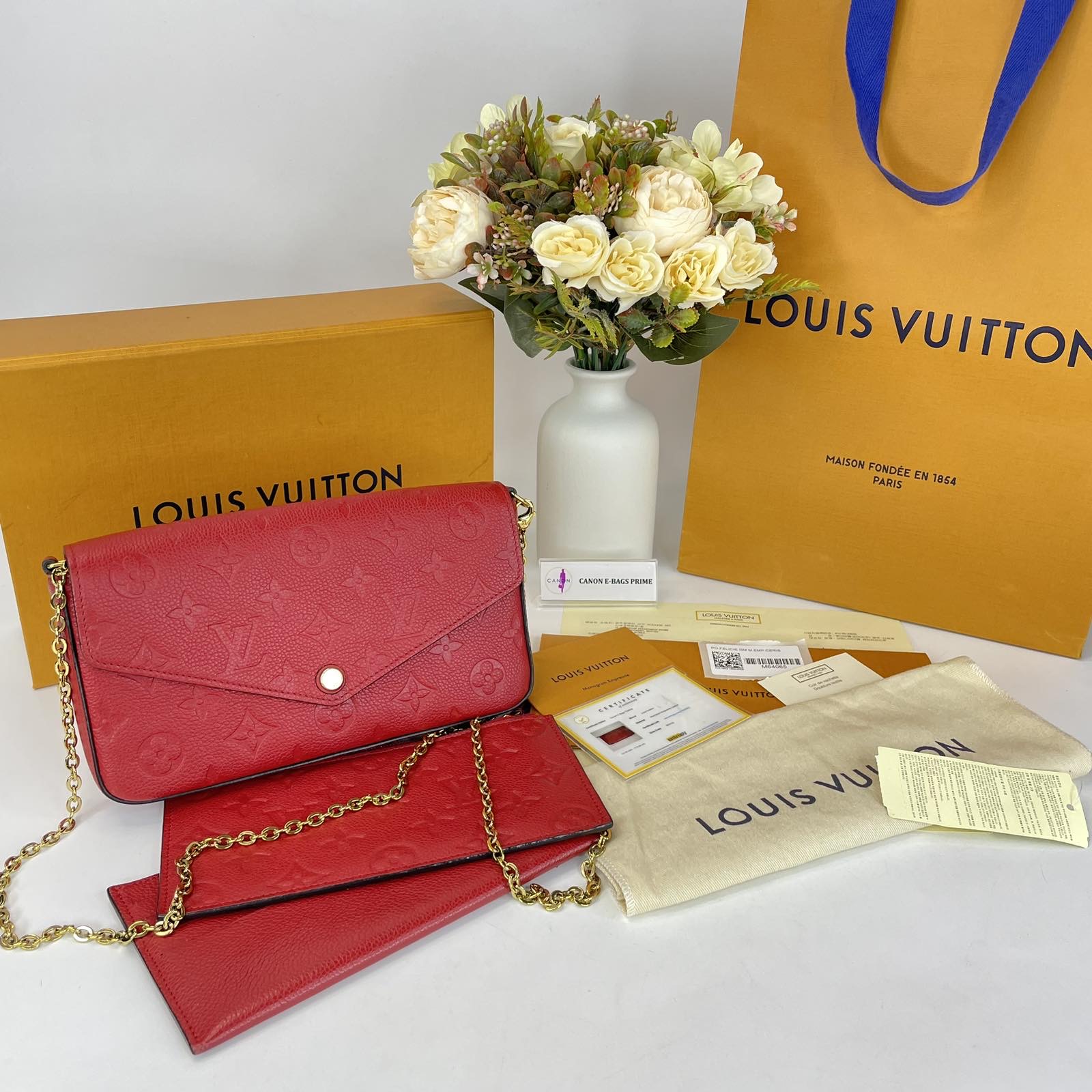 Louis Vuitton Vernis Pochette Felicie Card Holder Wallet Insert