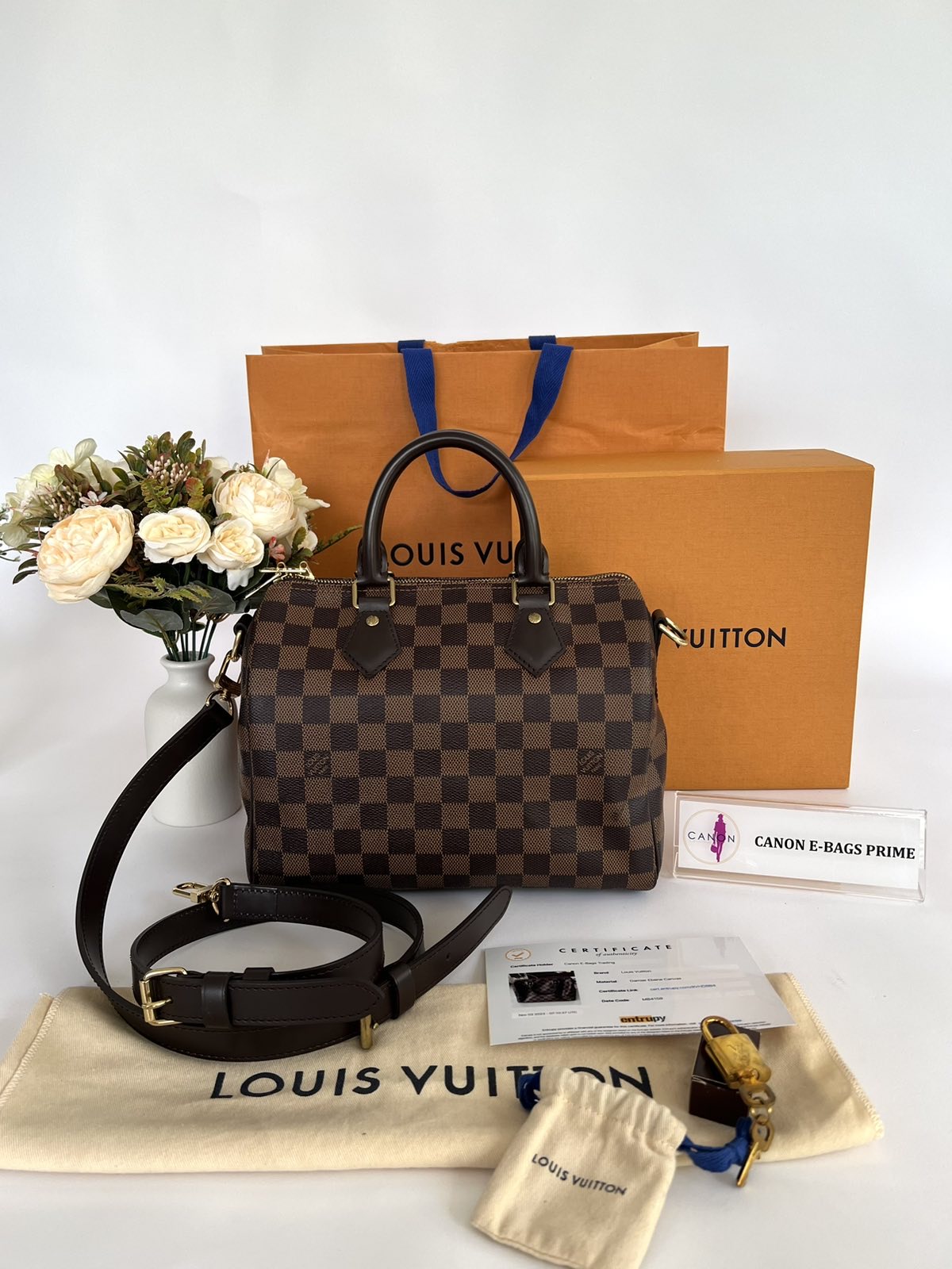 Louis Vuitton-Speedy Bandoulière 35-Lock, 2 keys, Dustbag, and Original  Box!!