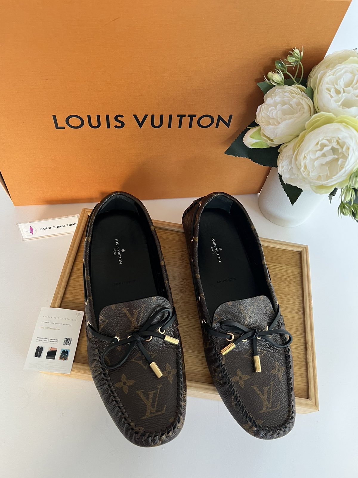 Louis Vuitton White Monogram Canvas Gloria Loafers Size 42 - ShopStyle
