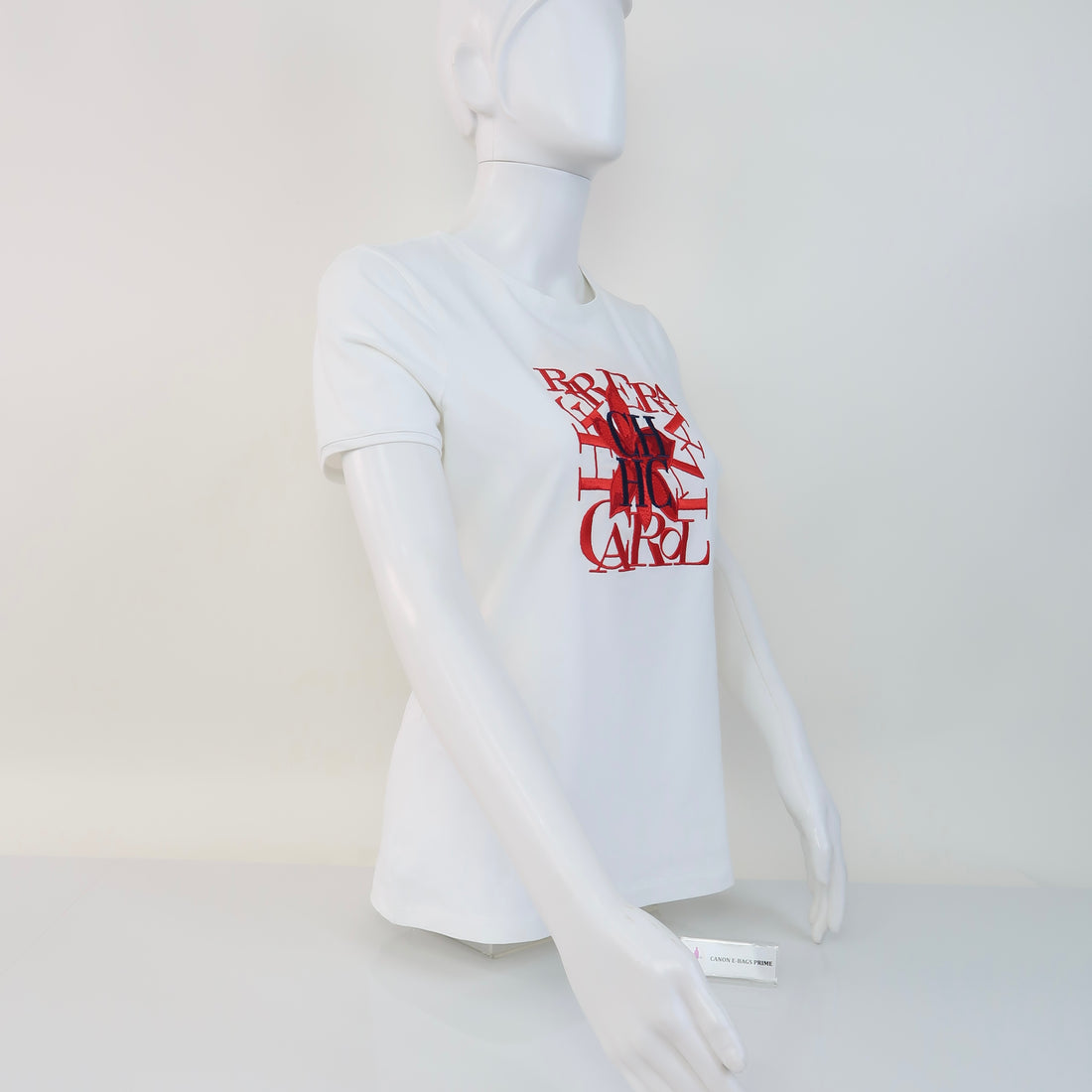 Cotton T-Shirt Red Print Logo