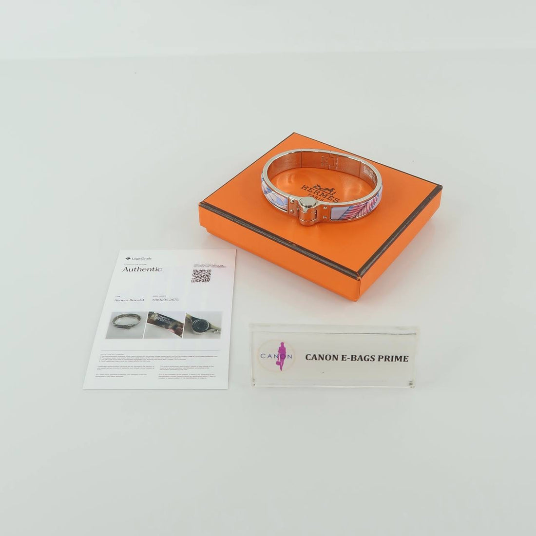 Enamel Charniere Hinged Bracelet