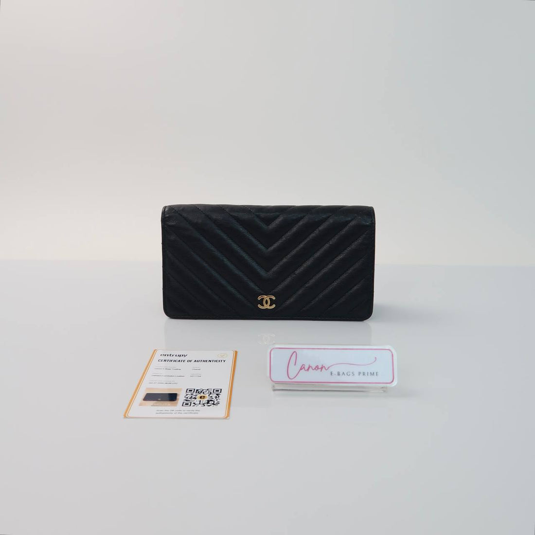 Chevron Long Wallet