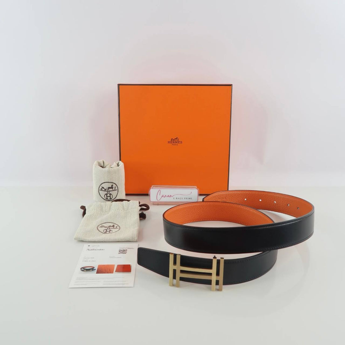 H AU Carre Reversible Belt