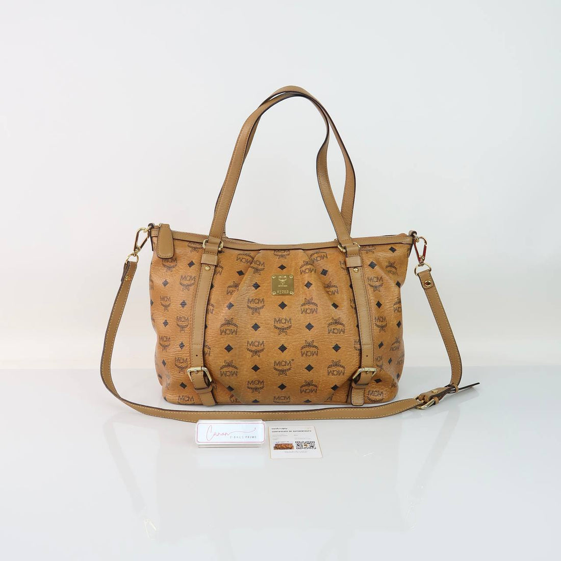 Visetos Two Way Satchel Zipper Closure Tote Bag