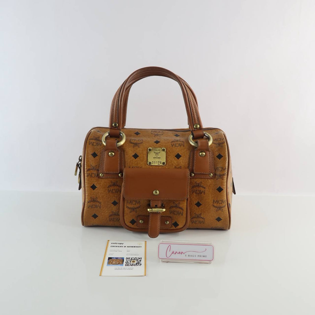 Essential Boston Handbag with Front Pocket