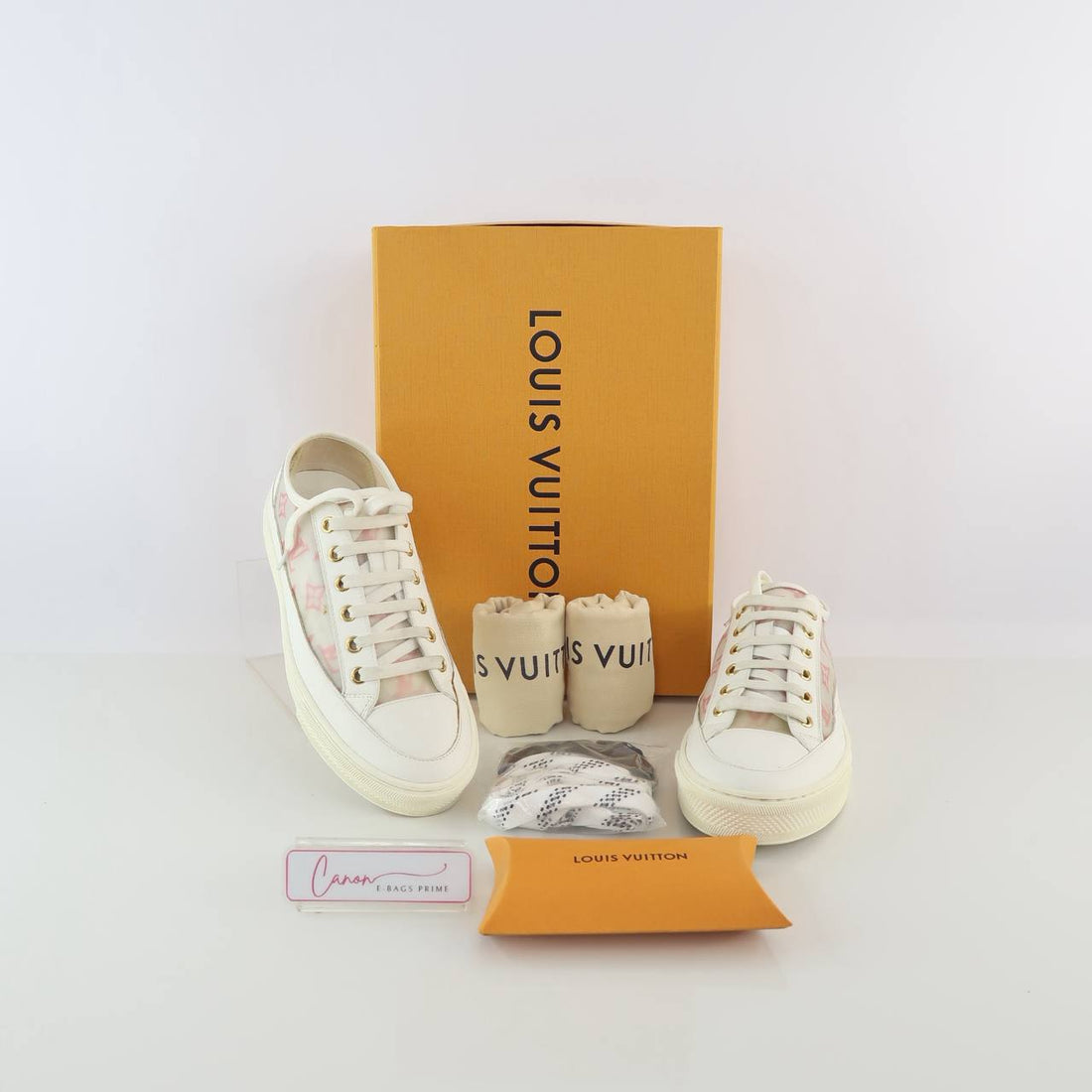 Stellar Low Top Mesh Monogram Sneakers