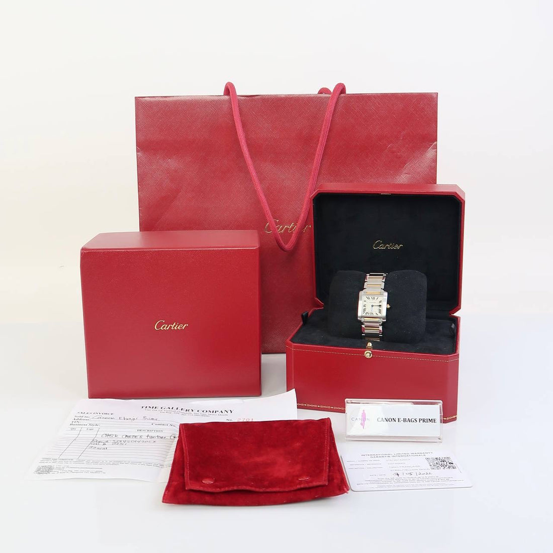 Tank Francaise Steel Medium Yellow Gold Watch Year 2022