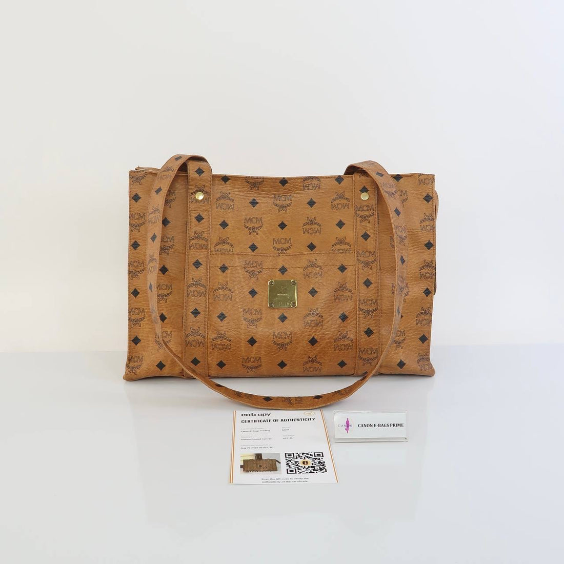 Visetos Cognac Tote Bag