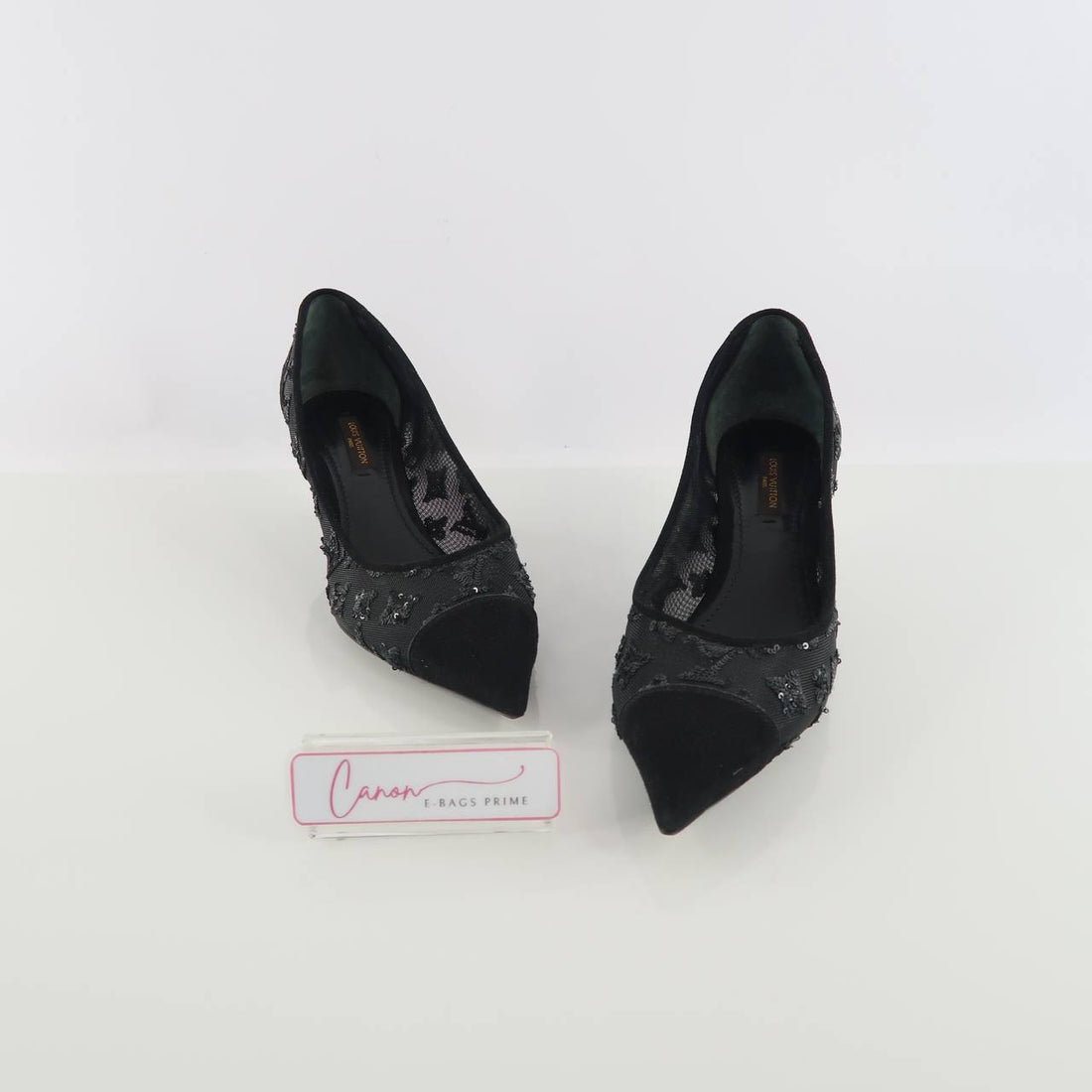 Logo Mesh Gala Pumps