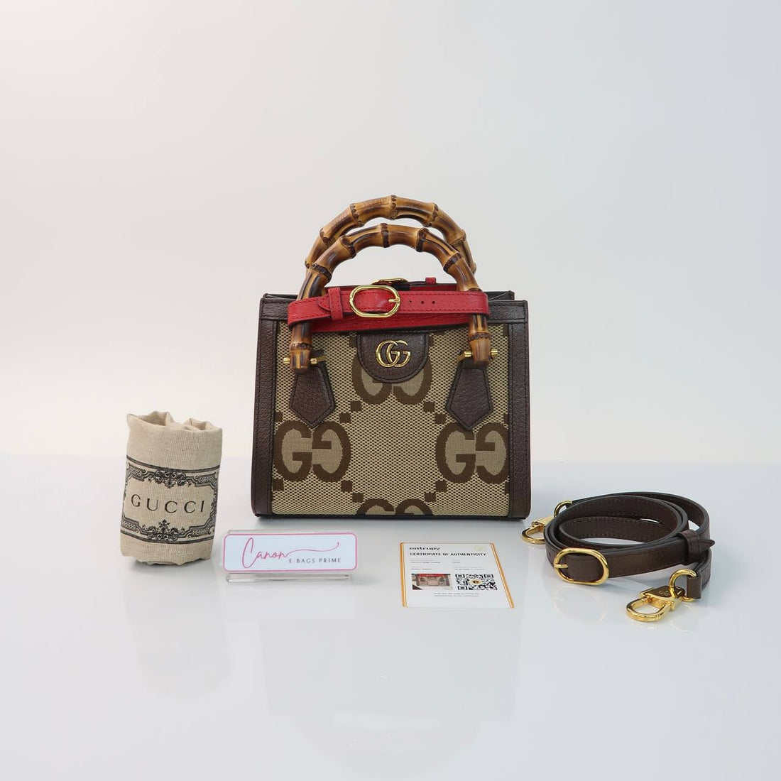 Jumbo GG Diana Tote Bamboo Handles