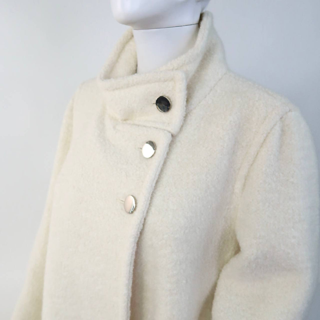 Textured Beige Wool Jacket