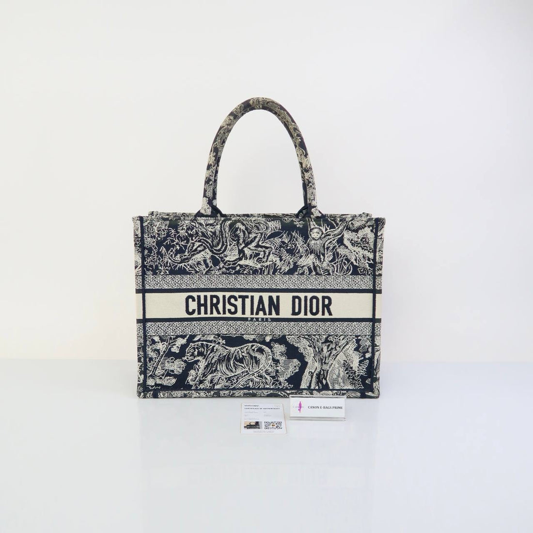 Toile de Jouy Reverse Embroidery Book Tote