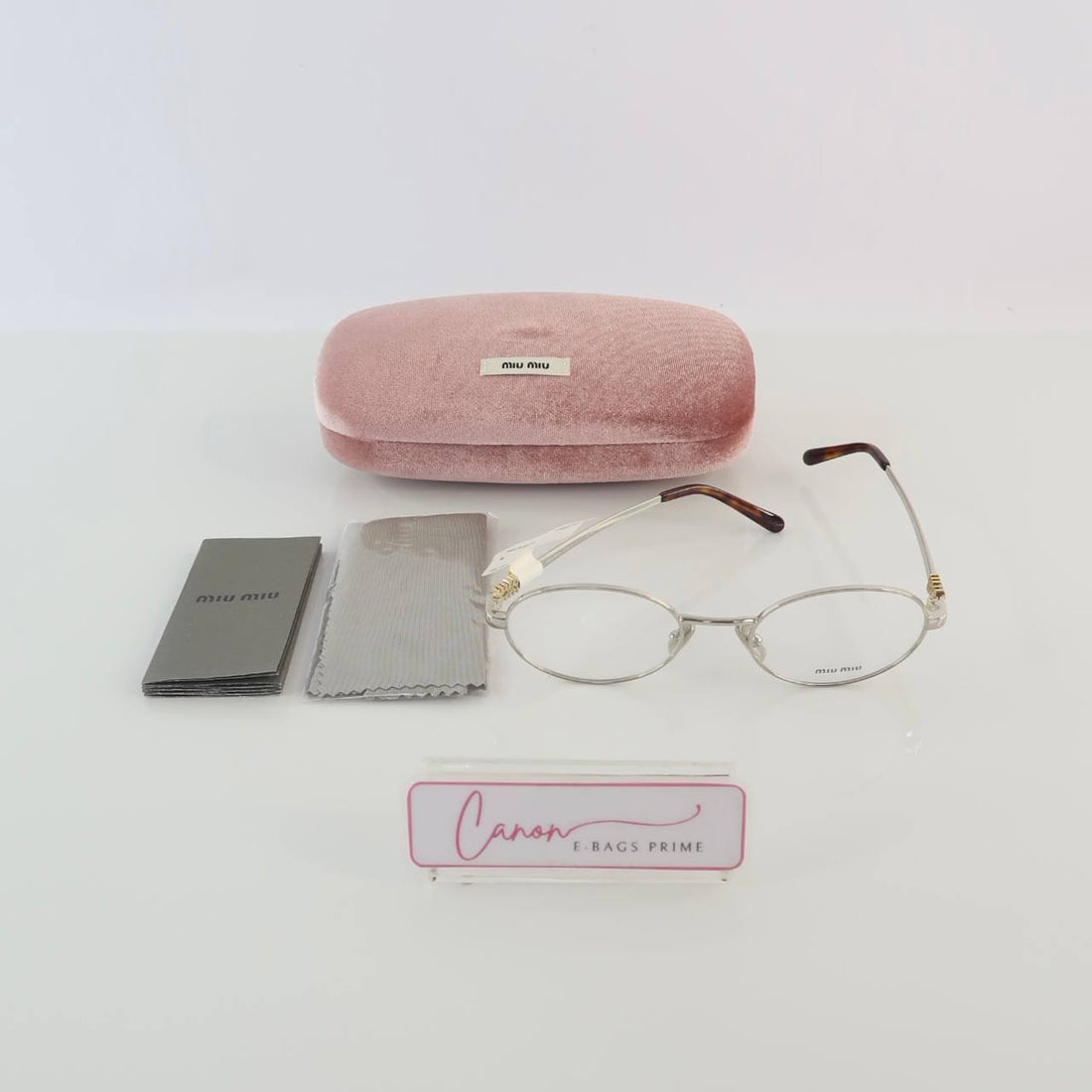 Oval Silver Frame Eye-Glasses