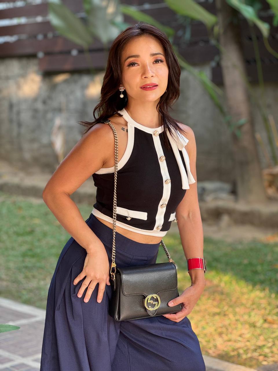 Interlocking Chain Crossbody Bag