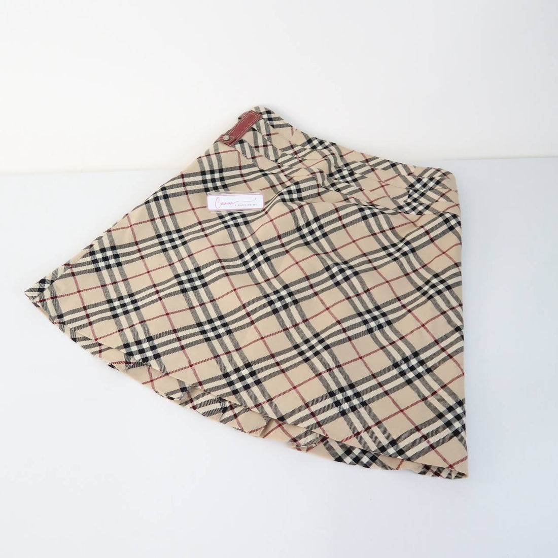Blue Label Nova Check Pleated Mini Skirt