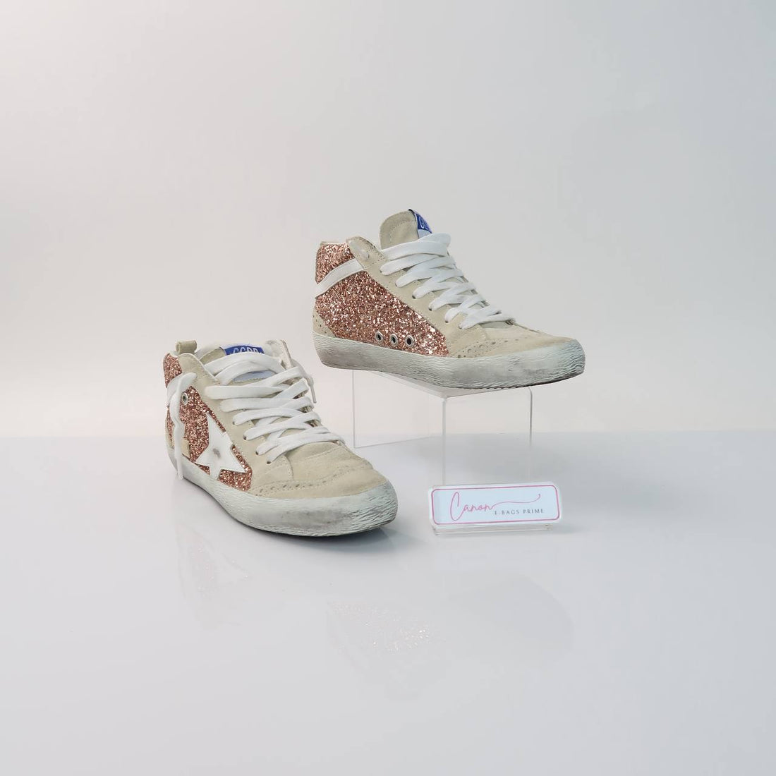 V Star Glitter Pink Star Sneakers