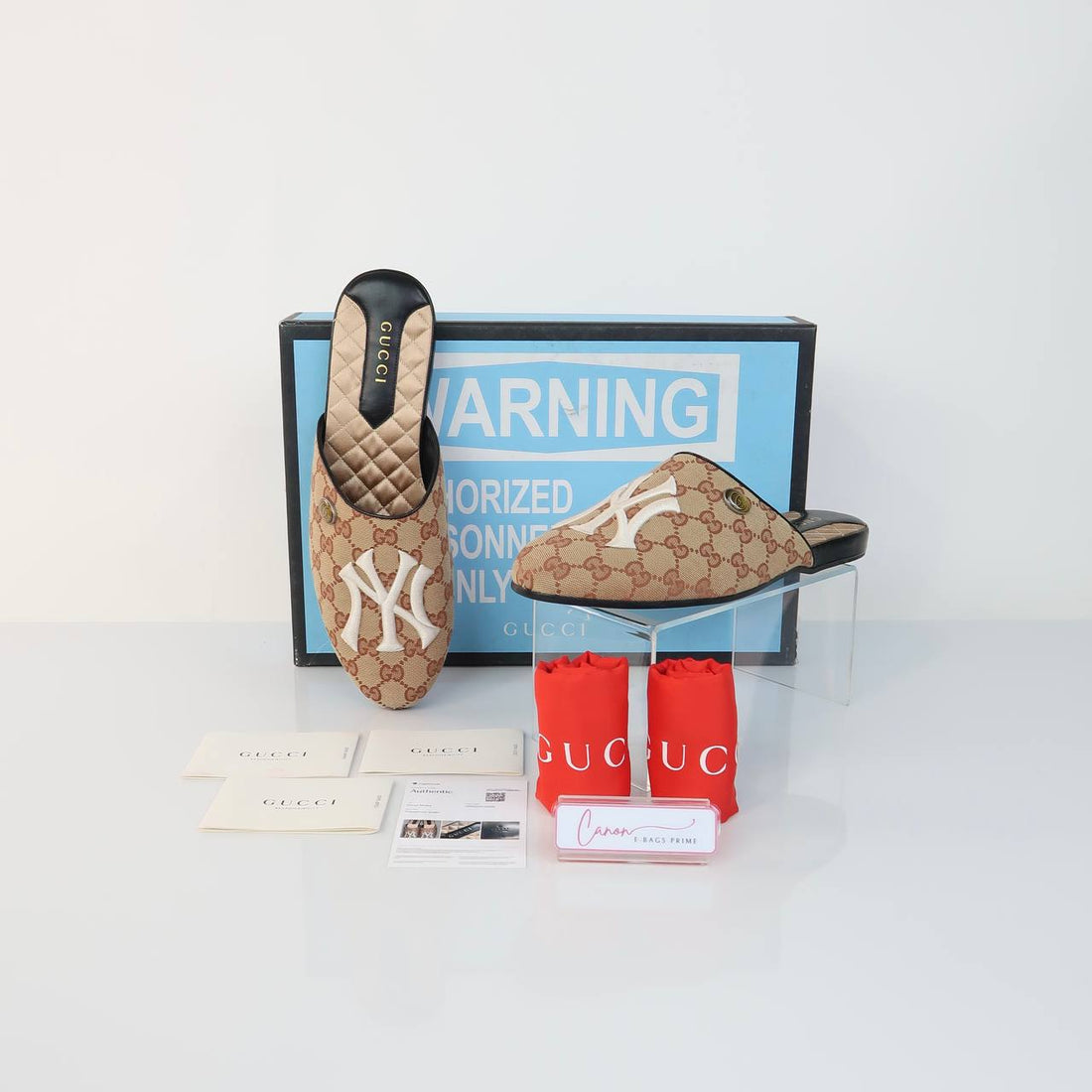 x NY Yankee GG Supreme Princetown Mules