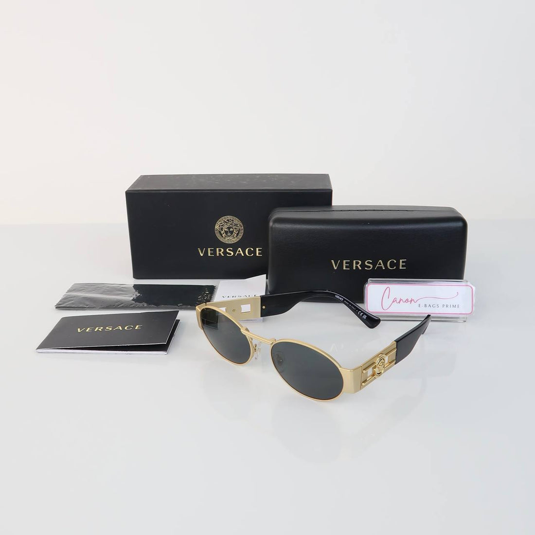 Medusa Deco Oval Sunglasses