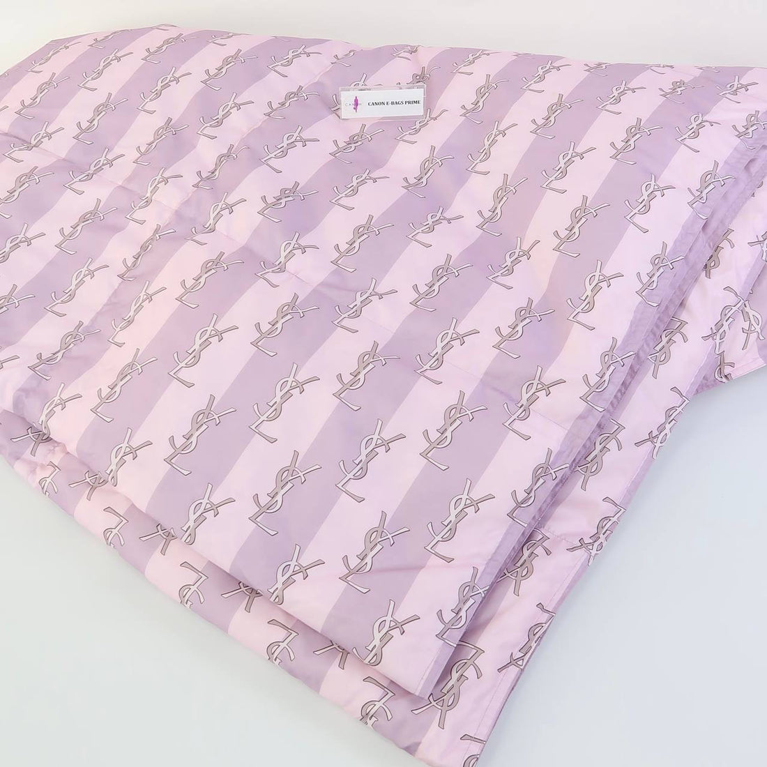 Vertical Stripes Logo Comforter