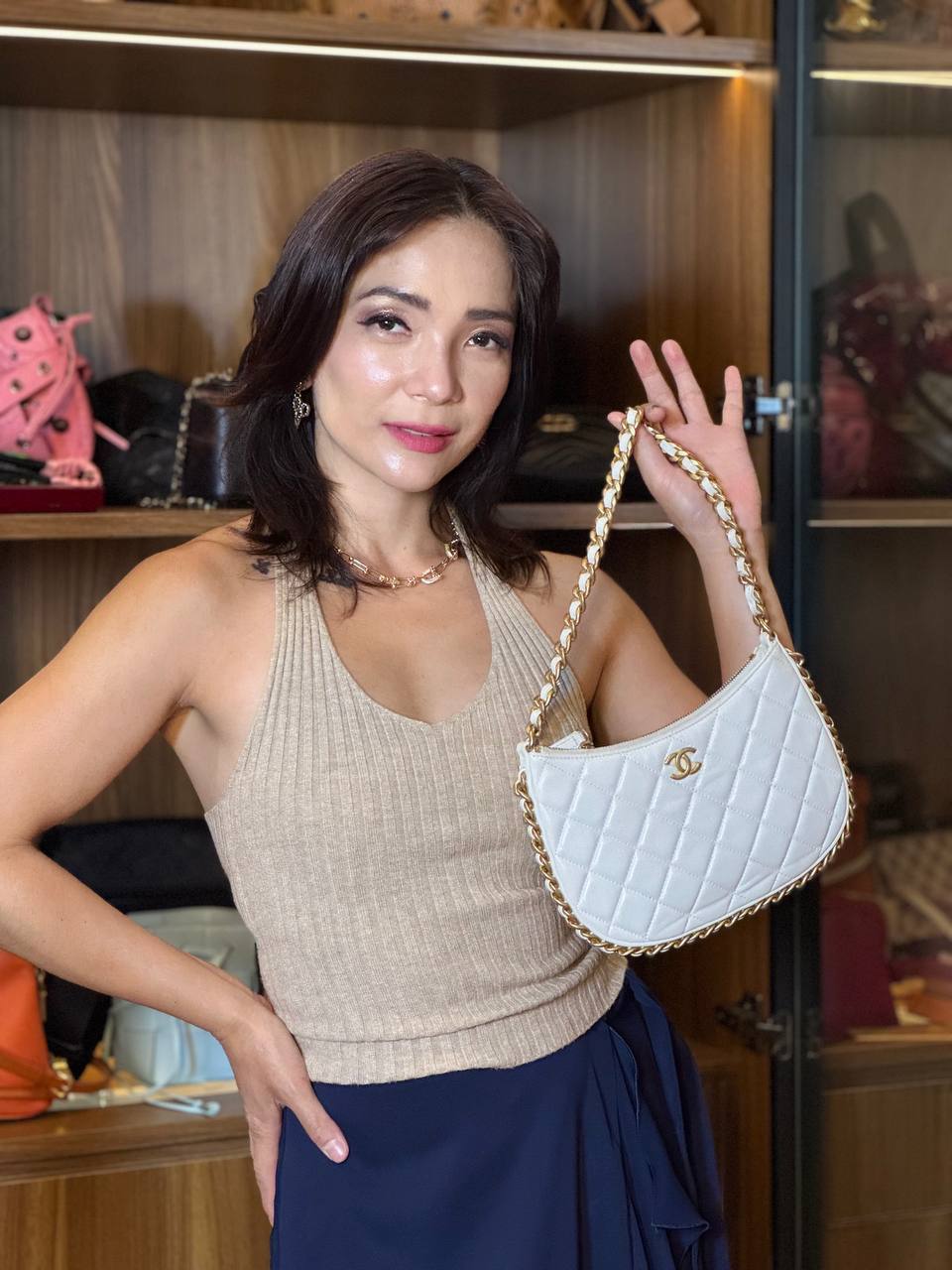 Trendy Chain Hobo Bag