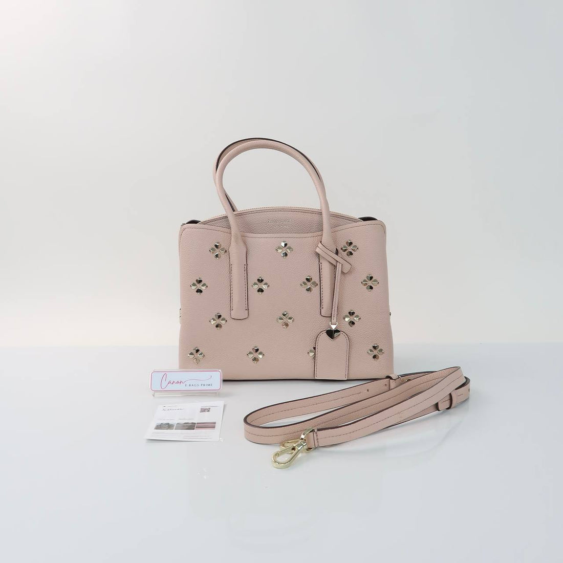 New York Margaux Studded Satchel Bag