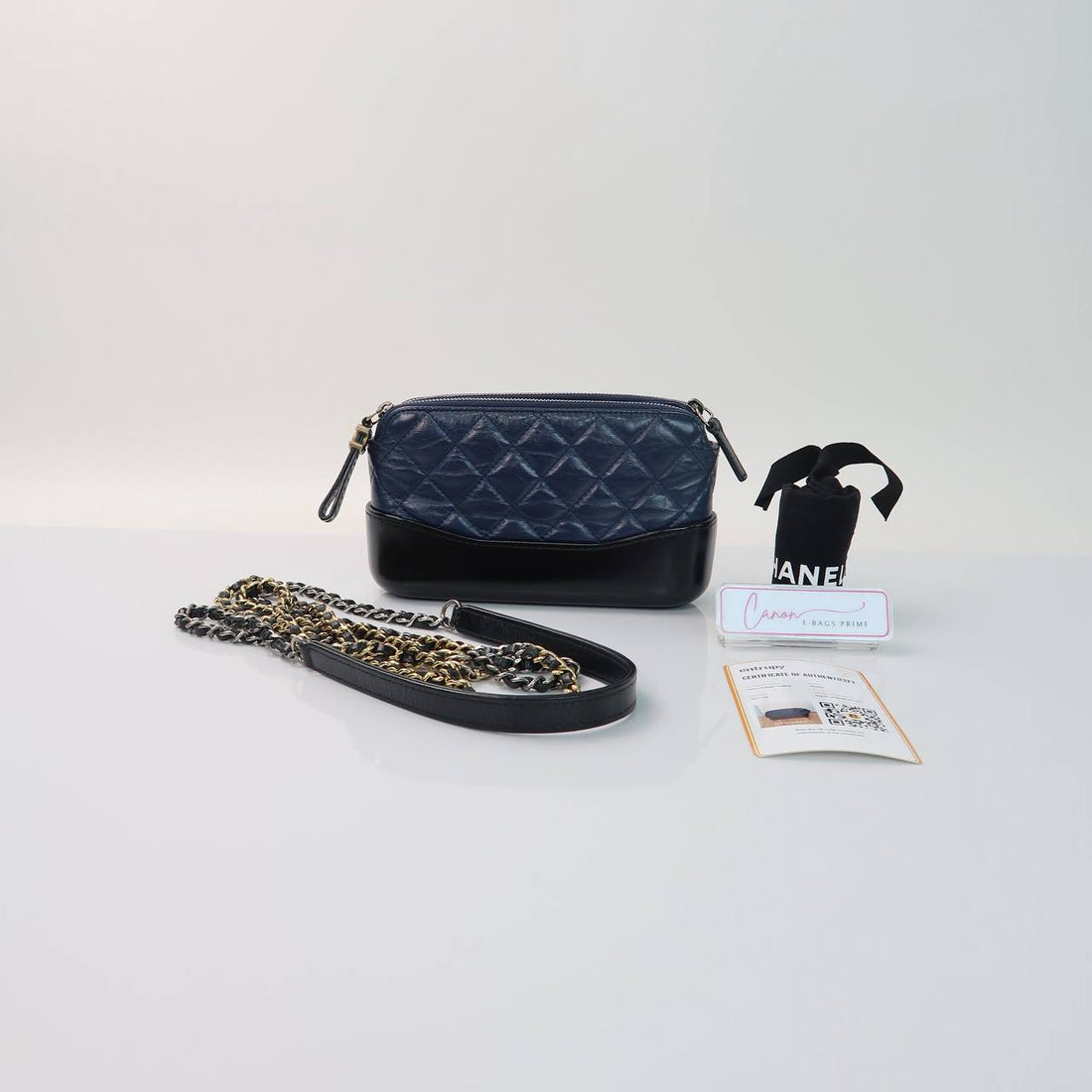 Gabrielle Quilted Aged Calfskin Leather