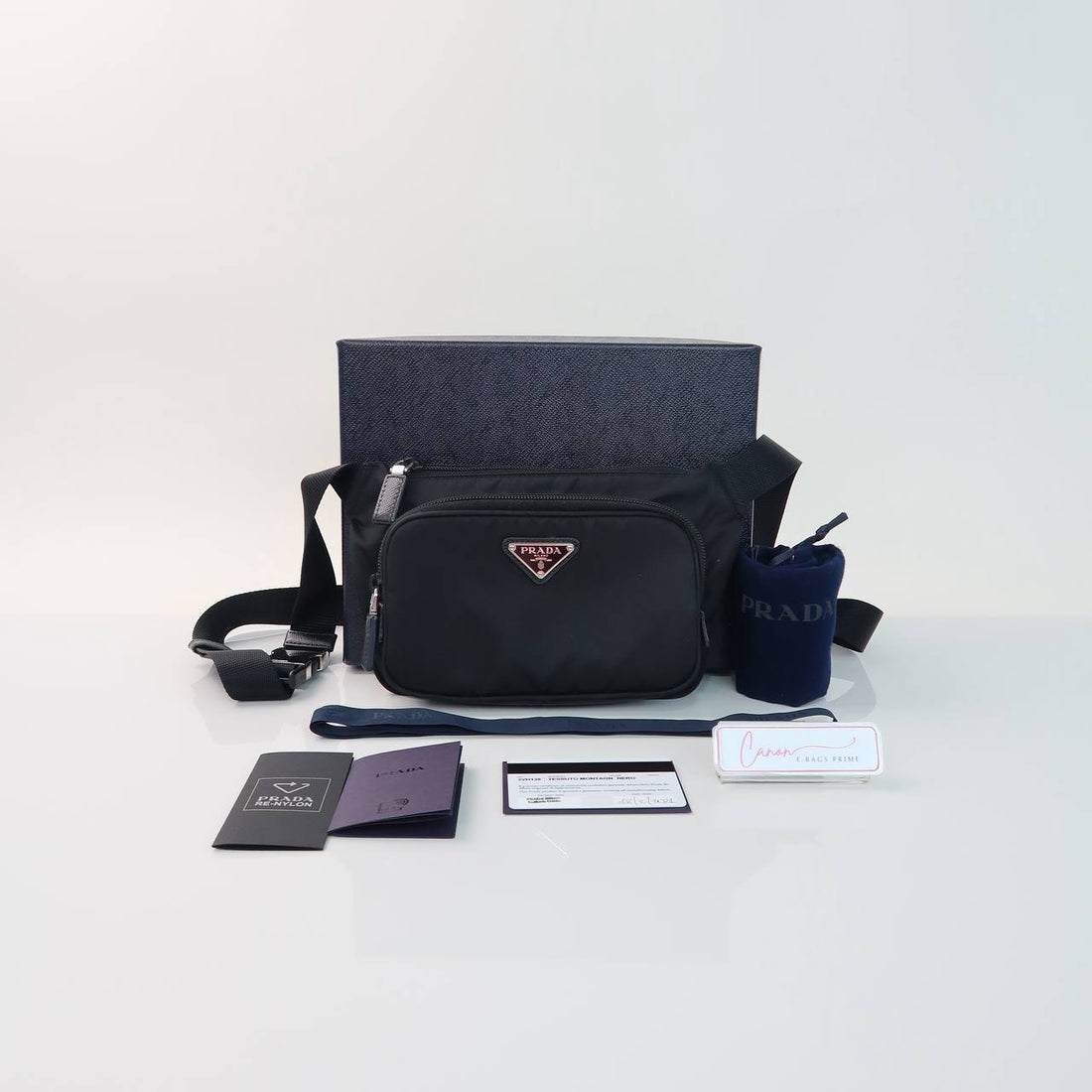 Re-Nylon Saffiano Belt Bag
