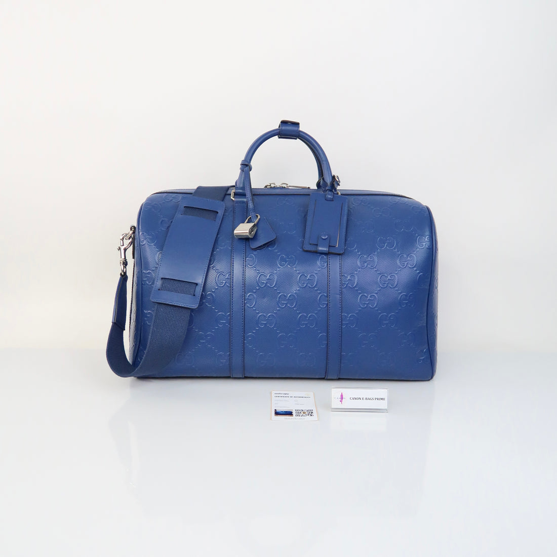 Embossed Guccissima Duffle Two Way Bag