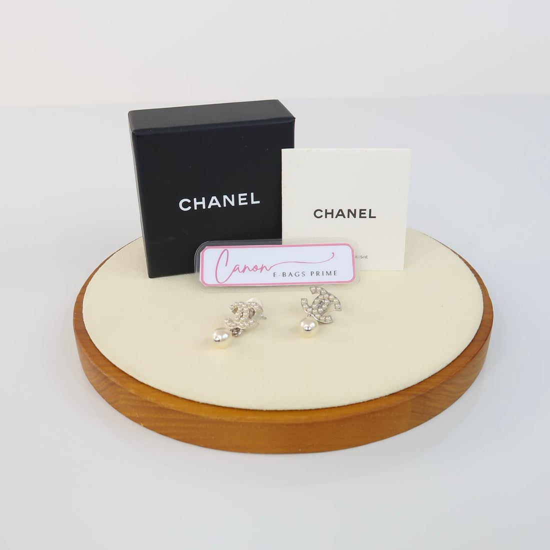 CC Pearl Drop Earrings