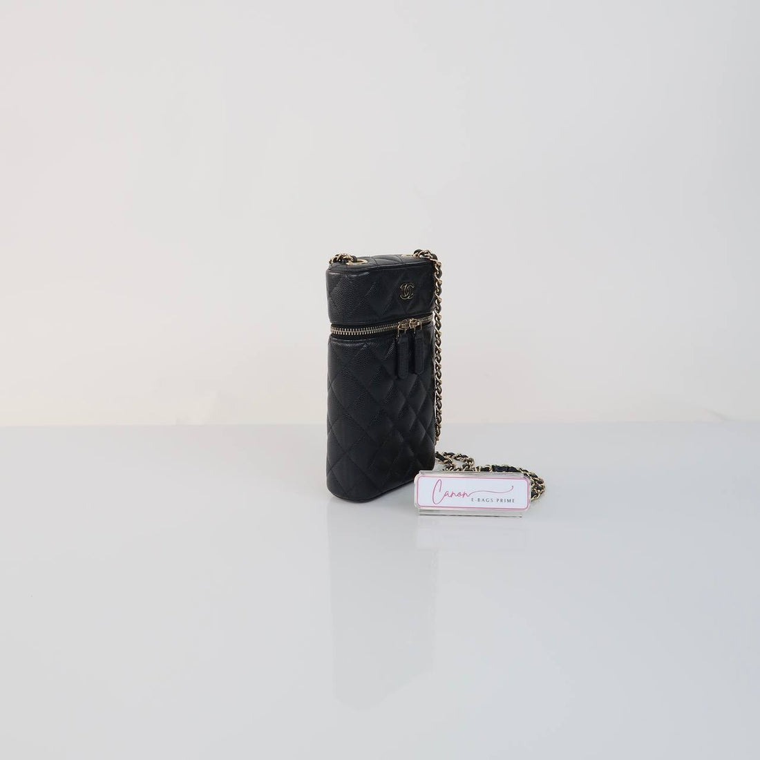 Quilted Vanity Chain Phone Holder