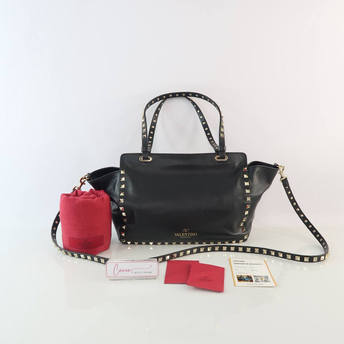 Valentino Rockstud Black Tote Bag
