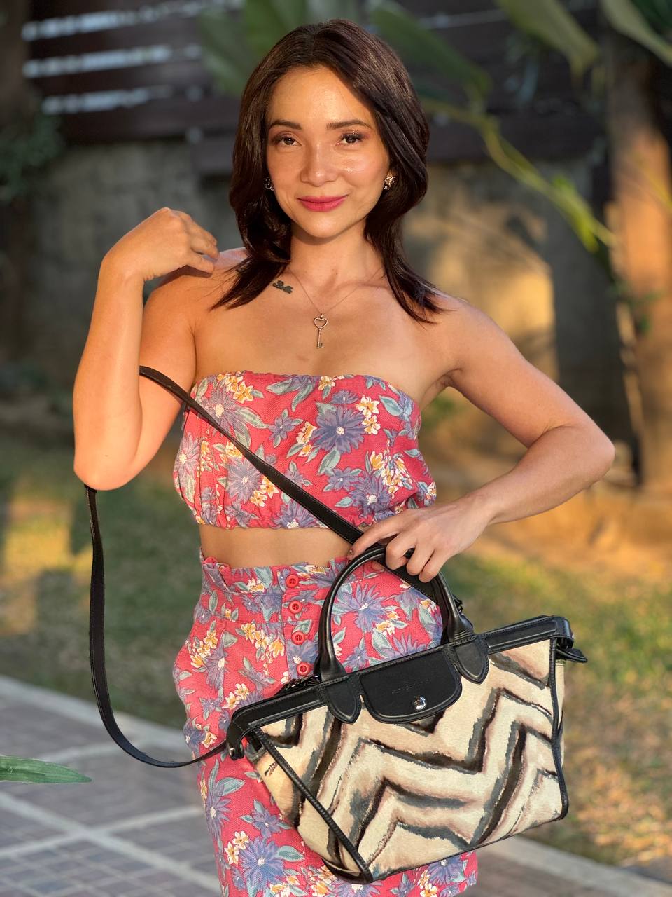 Le Pliage Heritage Luxe Satchel Crossbody Bag