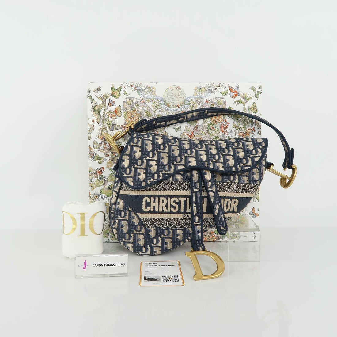 Saddle Oblique Embroidery Bag