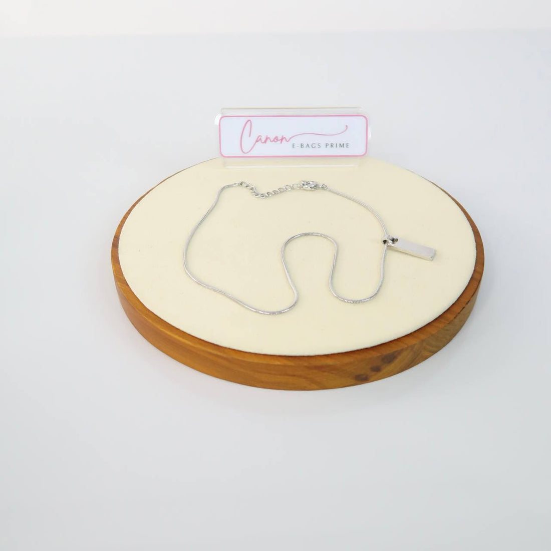 CD Initial Logo Pendant Necklace