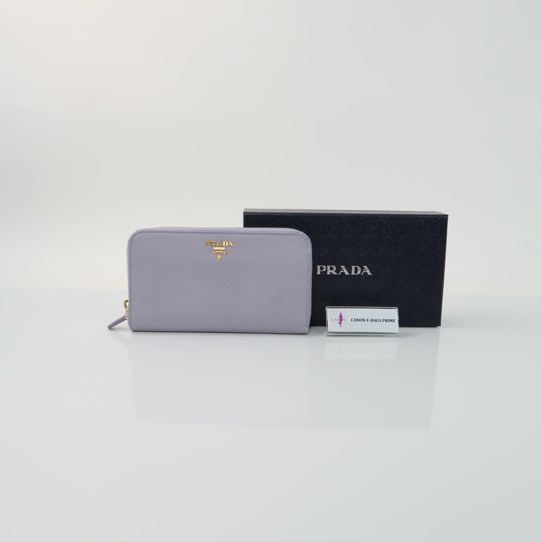 Metal Zip Around Long Wallet