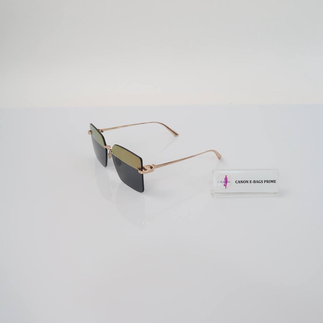 CDior Two-Tone Square Mirrored Sunglasses