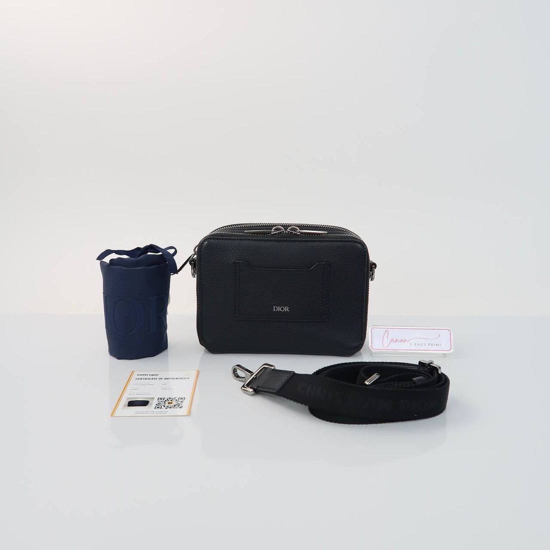 Homme Double Zip Crossbody Bag
