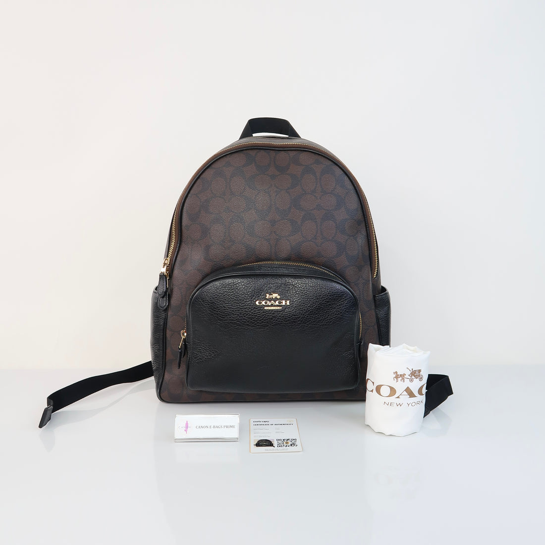 Court Backpack Signature Canvas