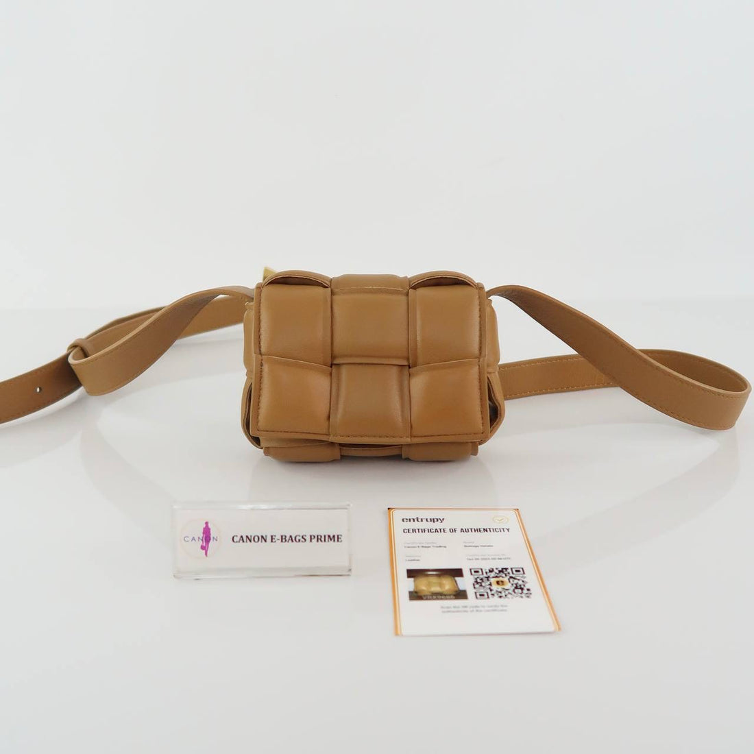 Padded Crossbody Bag Gold Hardware