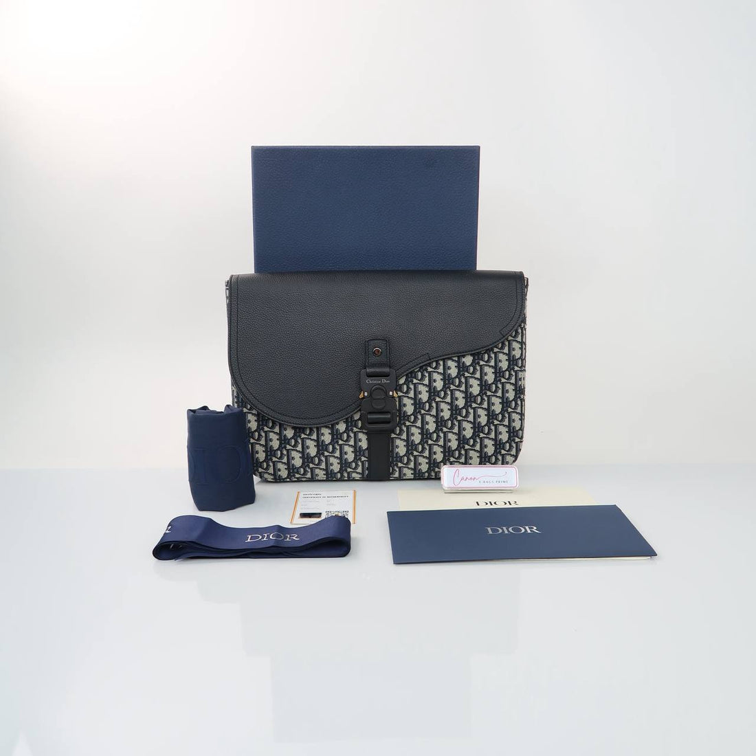 Saddle A5 Pouch in Oblique Jacquard