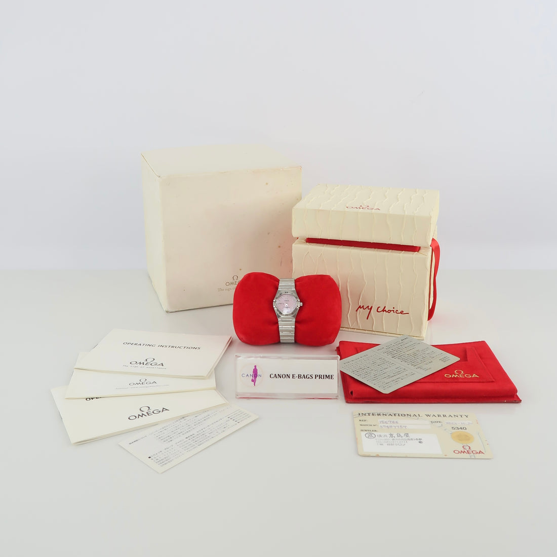 Constellation My Choice Mother of Pearl Pink Diamonds 24mm