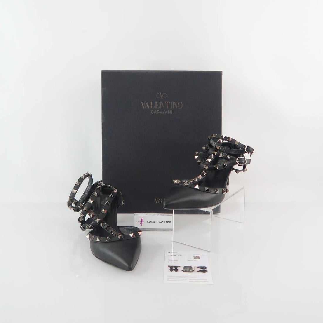 Rockstud Ankle Strap Pump