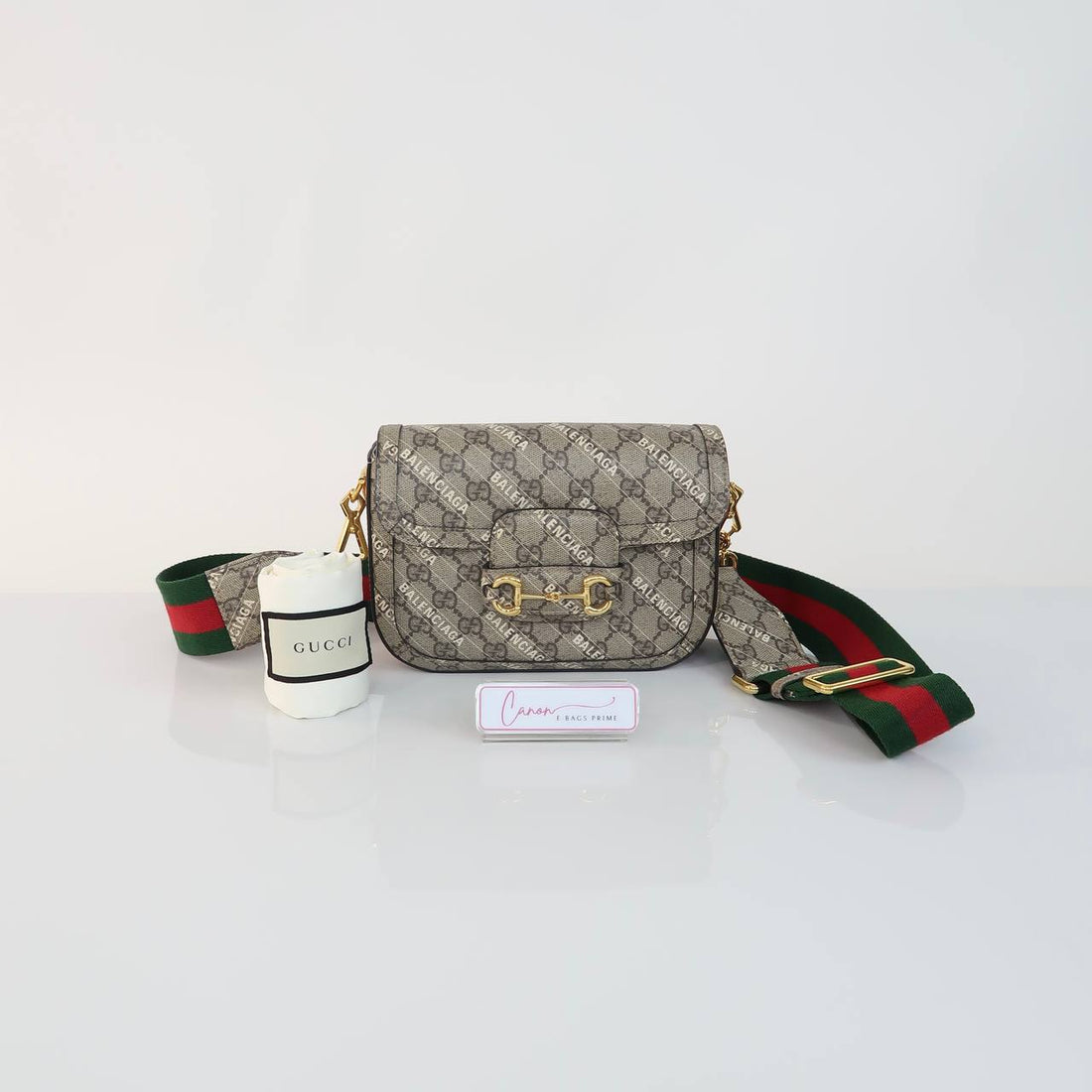 X Balenciaga GG The Hacker Project Horsebit 1955 Crossbody Bag