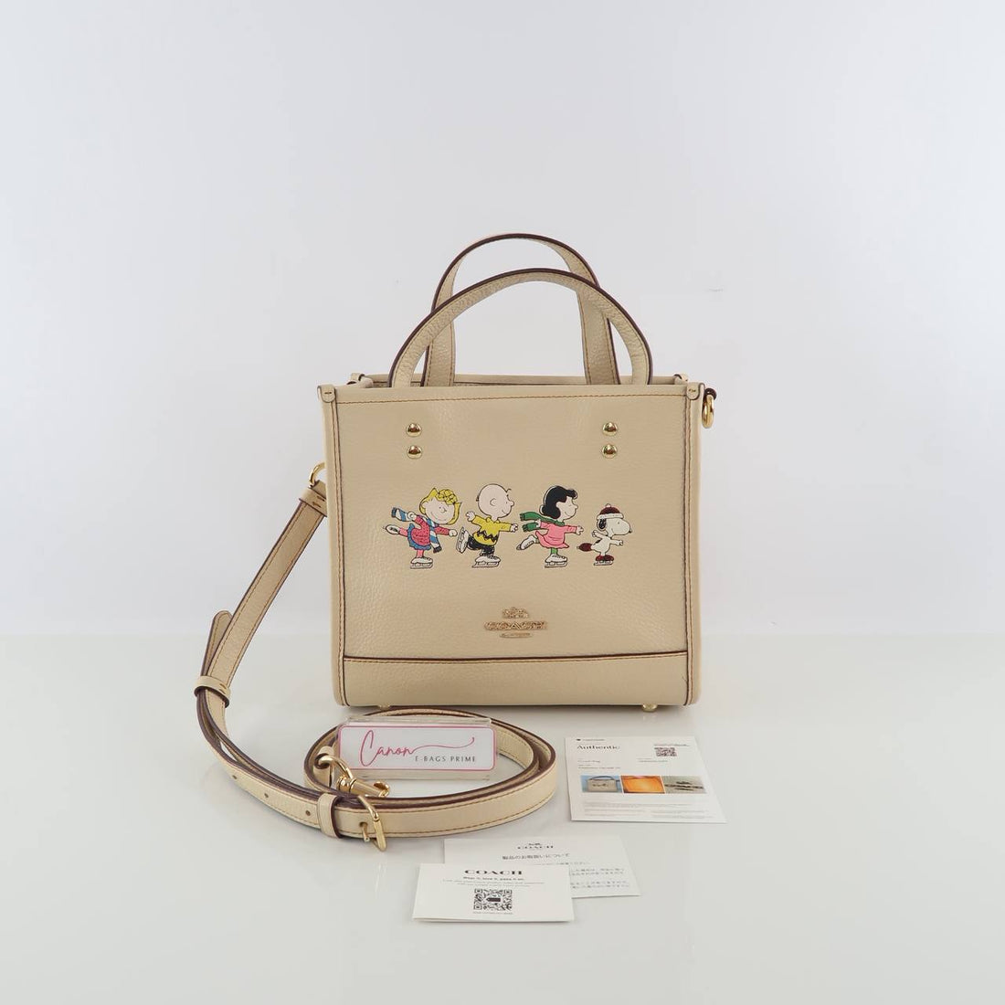 X Peanut Dempsey Tote 22 Snoopy And Friends Skating Tote Bag