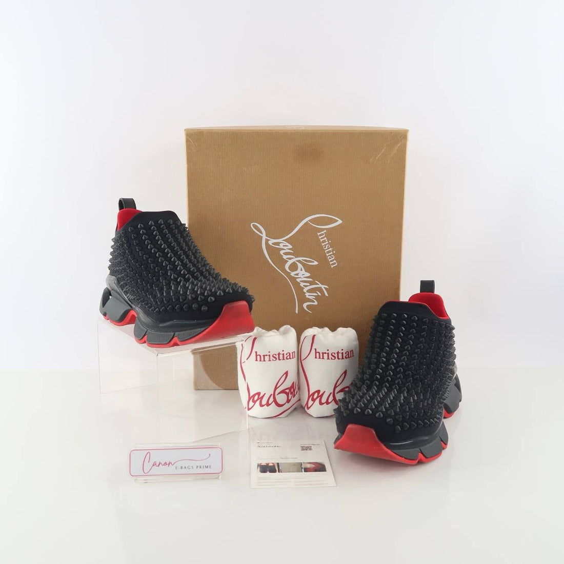 Neoprene Spike Sock Flat Studded Spike Contrasting Sneakers